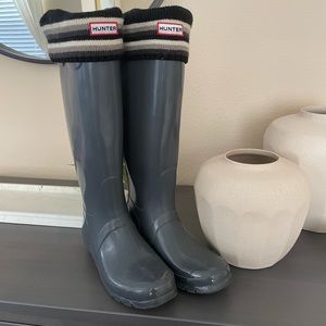 Gray Hunter boots